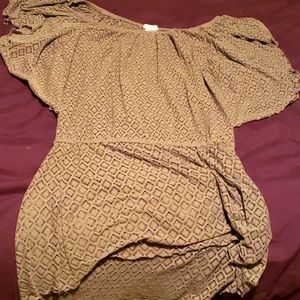 Jessica simpson Lace off shoulder tunic top